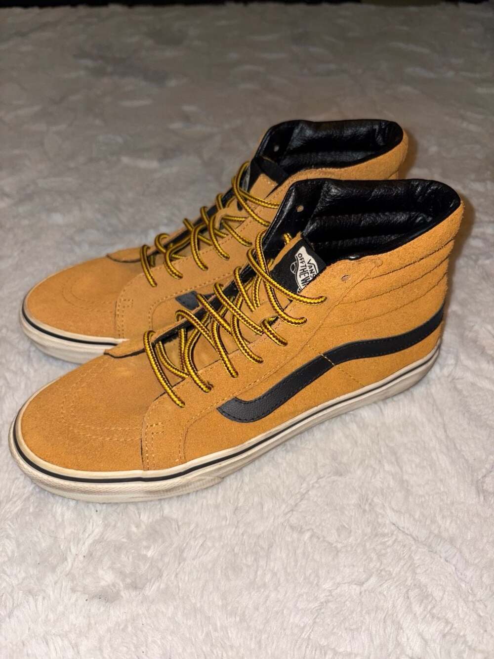 Vans Sk8-Hi Wheat Suede High Top Skate Shoes